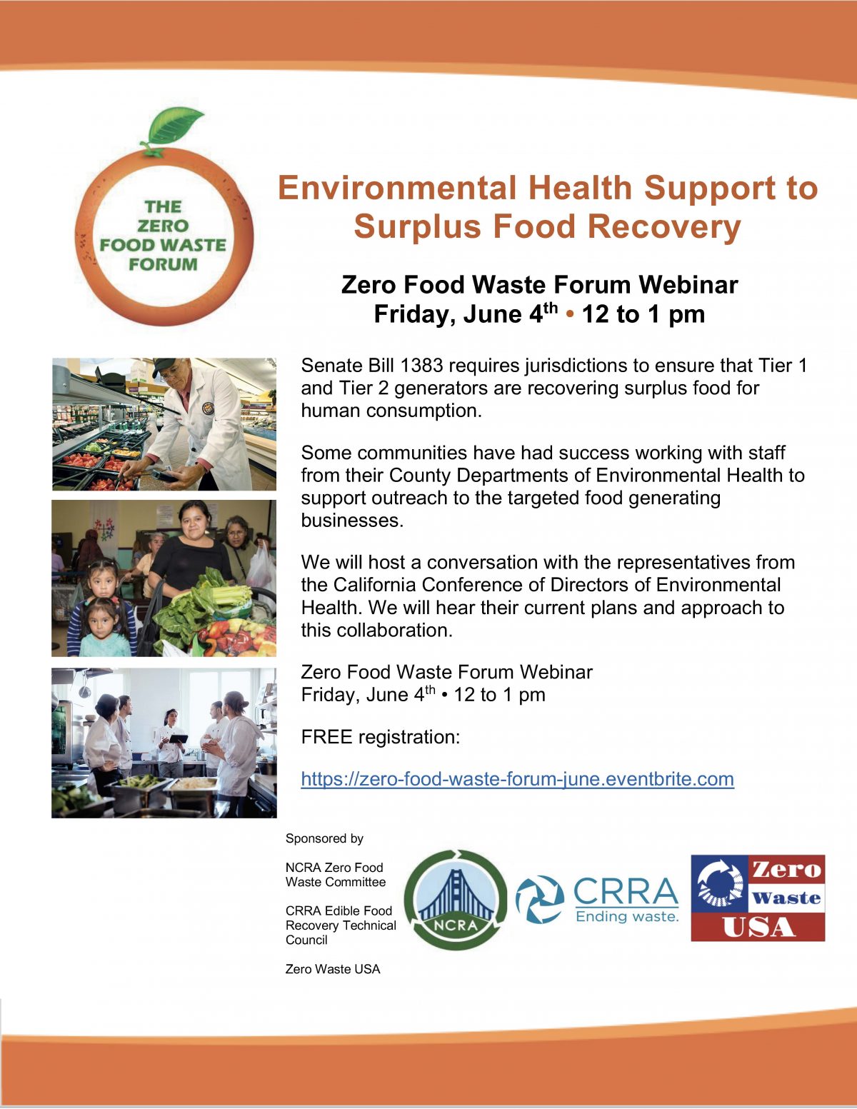 Envr Health Support to Surplus Food Recovery, 6/21