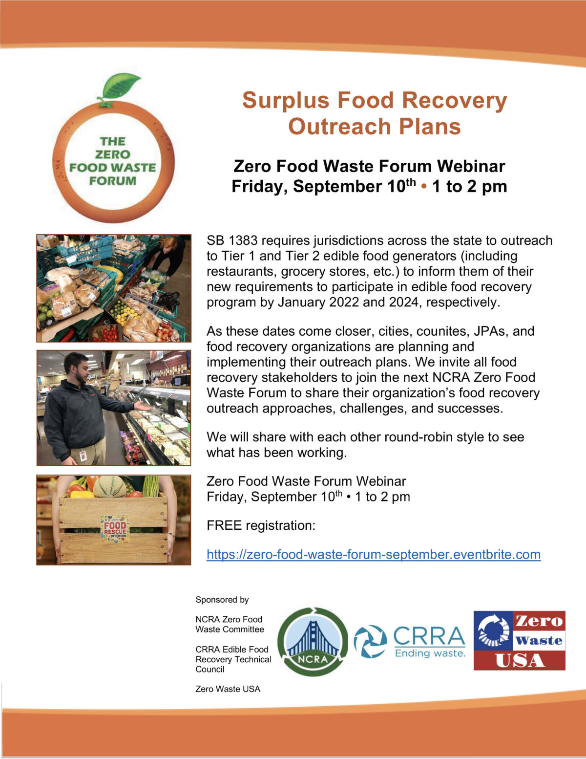 Surplus Recovery Outreach Plans, 9/10/21