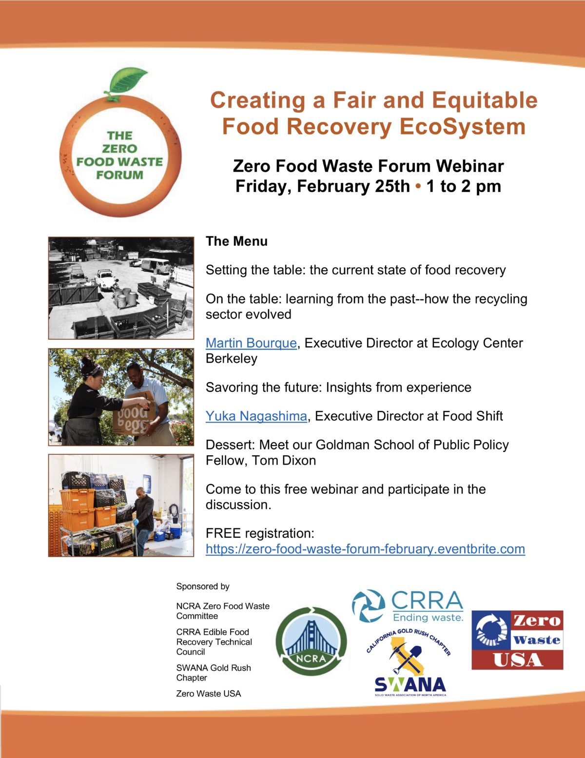 Creating a Fair and Equitable Food Recovery EcoSystem, 2/22