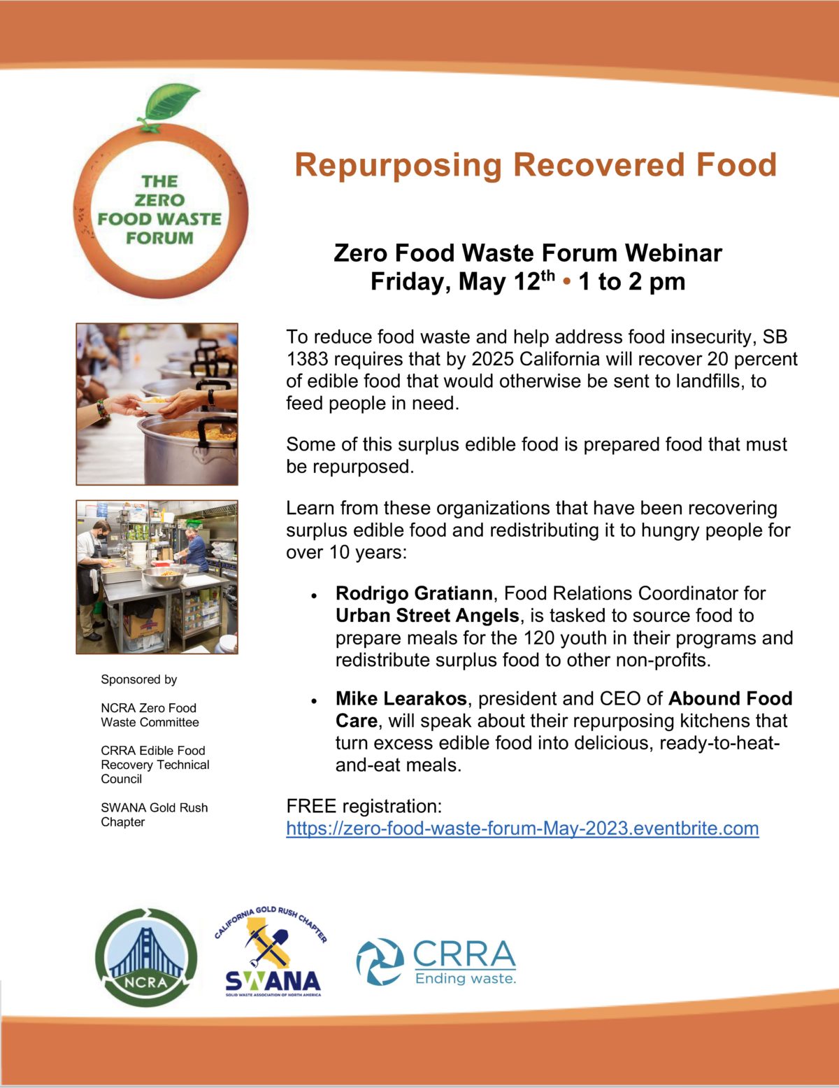Recording: Repurposing Recovered Food Webinar, 5/23