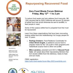 Recording: Repurposing Recovered Food Webinar